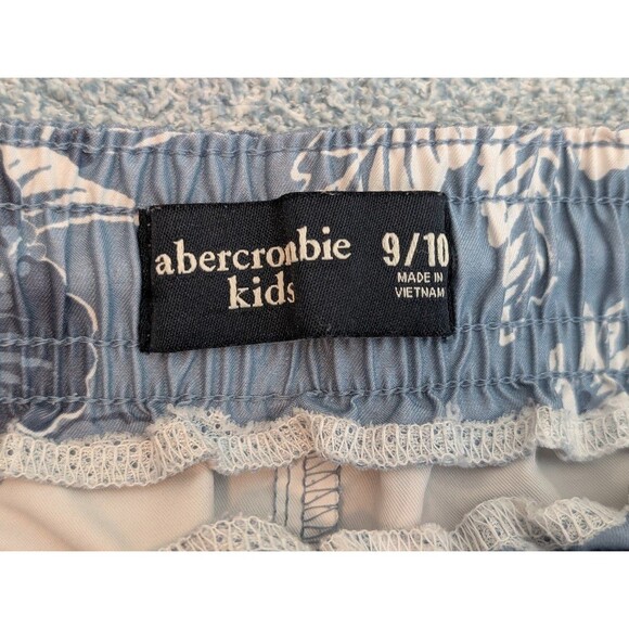 Abercrombie & Fitch Kids Blue Hibiscus Swim Trunks Boys Size 9/10 - Picture 4 of 9